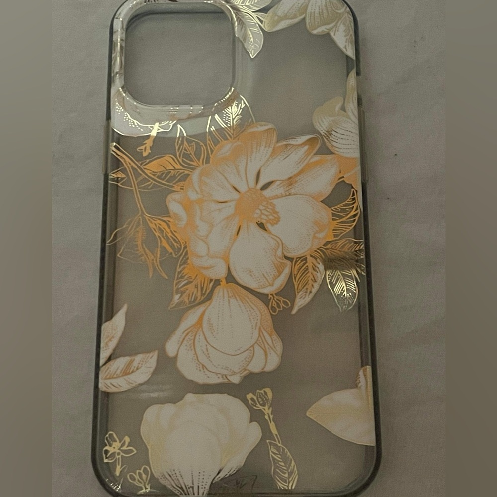iPhone 12 Pro Max hard plastic phone case floral print - Picture 3 of 4